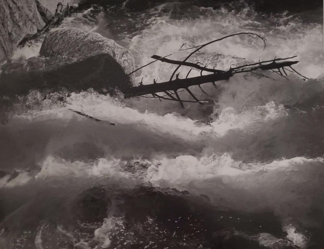 Ansel Adams, Rushing Water Merced River, California, (1 of 1)