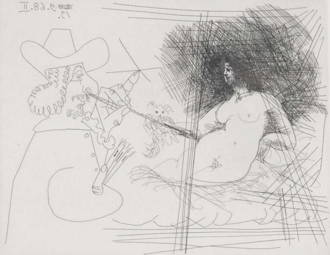 Pablo Picasso, 347 Series, Artiste peintre peignant une (1 of 1)