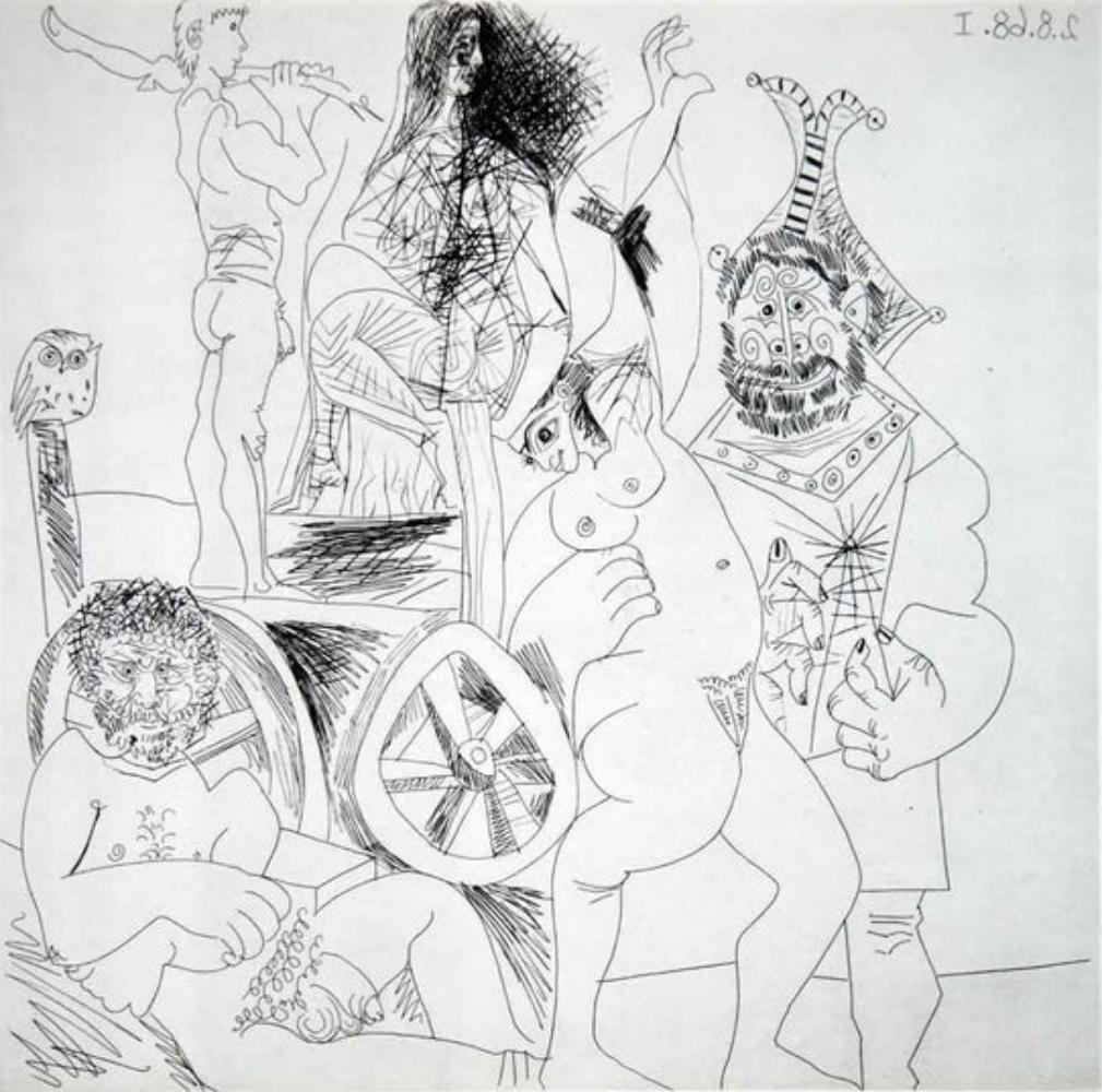 Pablo Picasso, 347 Series, August 2, 1968, I, 1970 (1 of 1)