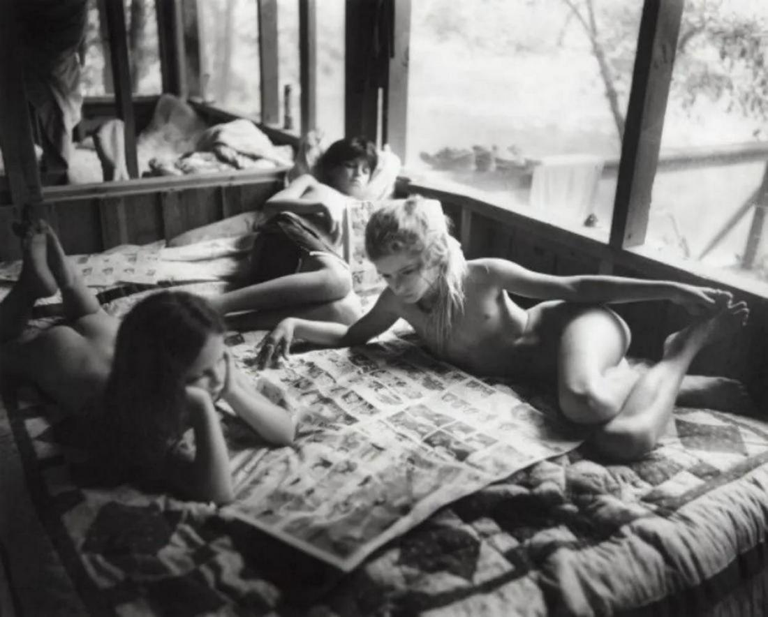 SALLY MANN - Sunday funnies, 1991: Photographer: Sally Mann is an American photographer, widely known for her large-format, black-and-white photographs at first of her young children, then later of landscapes suggesting decay and death