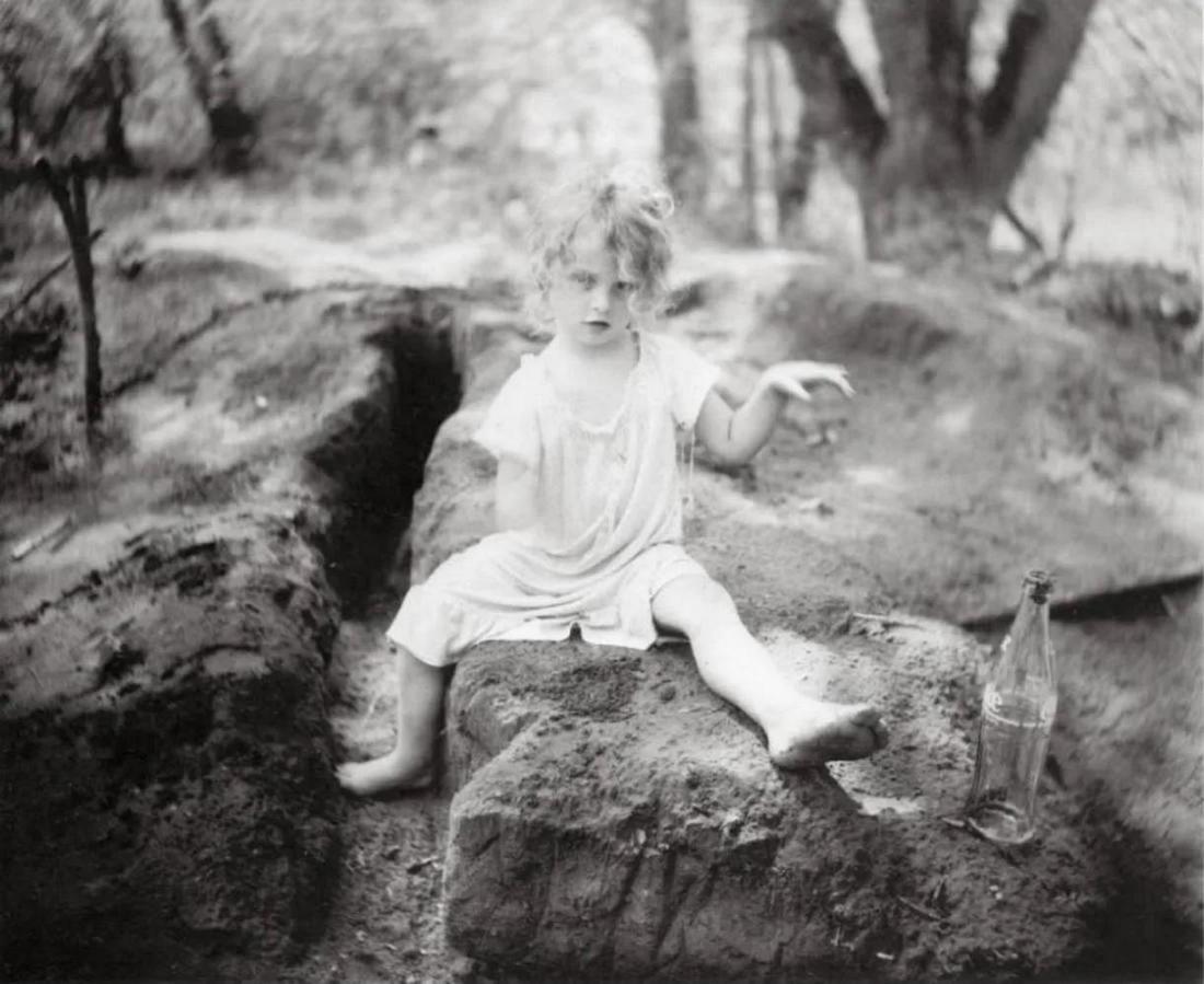 Sally Mann, Coke in the dirt, 1989: Photographer: Sally Mann is an American photographer, widely known for her large-format, black-and-white photographs at first of her young children, then later of landscapes suggesting decay and death