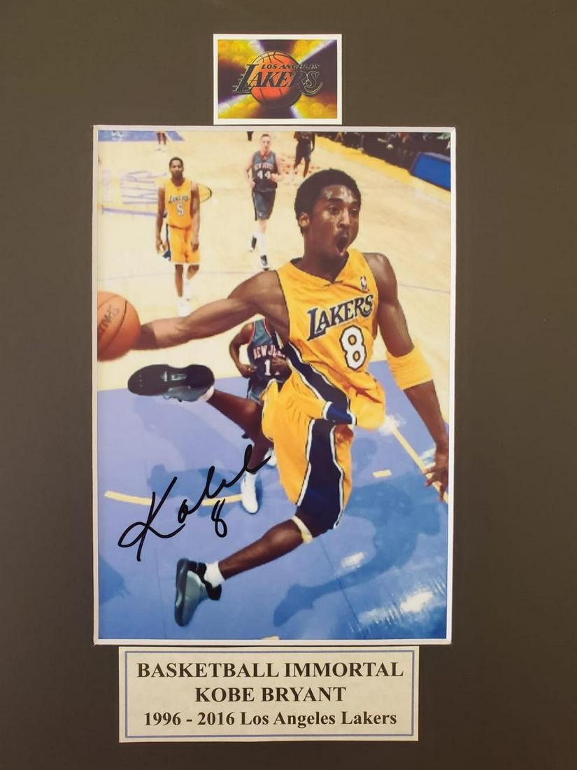 Kobe Bryant - (L.A Lakers), Autographed, matted 8x10 (1 of 1)