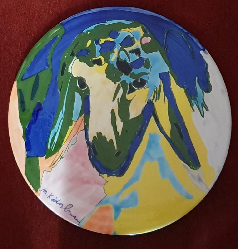 Menashe Kdishman "Round Color Sheep" hand signed Monoty (1 of 1)