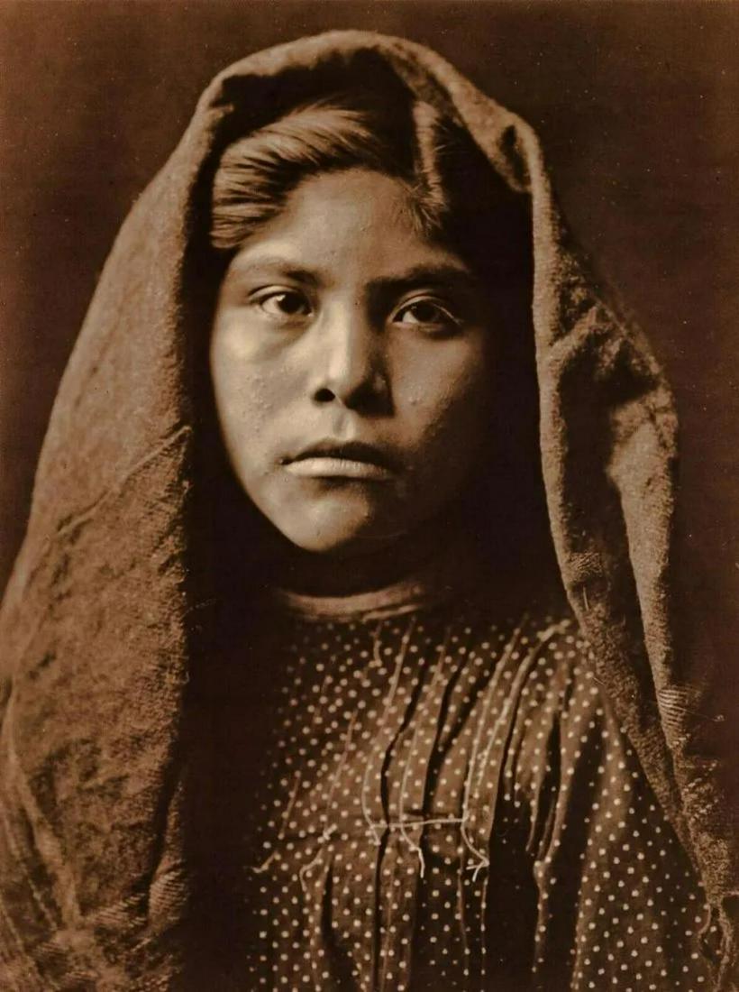 EDWARD CURTIS, American Indian Arizona Pima Girl, 1907 (1 of 1)