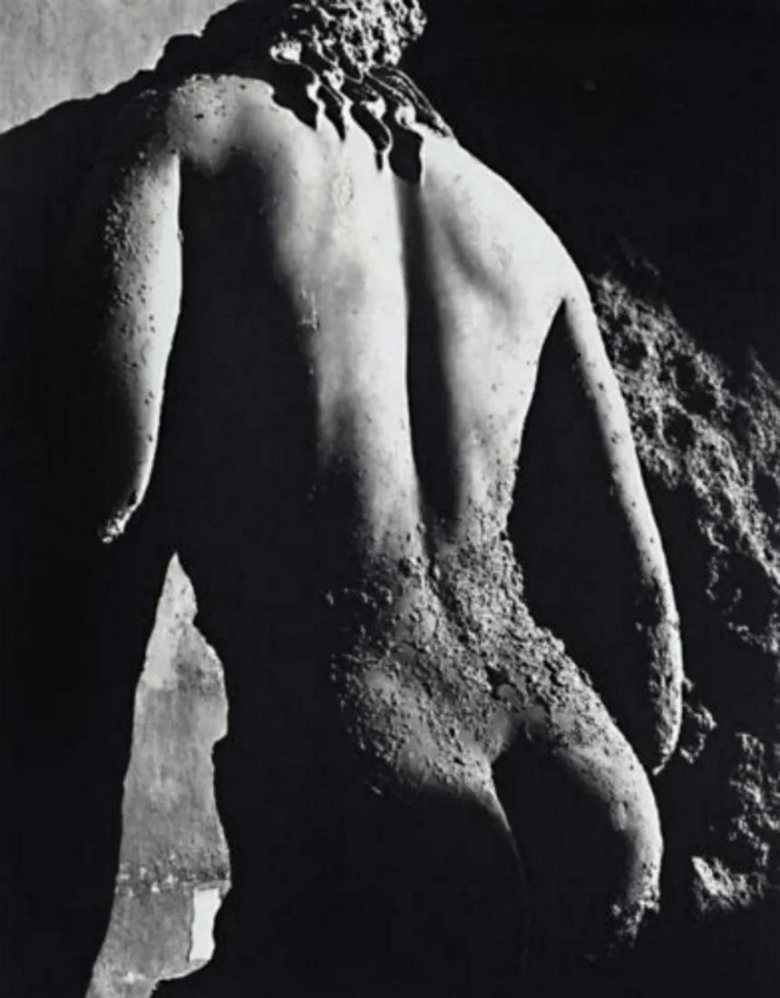 HERBERT LIST, 1937 Surreal Male Nude, Photo Gravure: Photographer: Herbert List (German, 1903 - 1975) - Internationally renowned German photographer. Subject: Nude Male - Antikythera, Greece. Date Of Negative: 1937 Type Of Print: Authentic Vintage Sheet