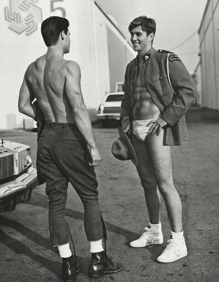 Bruce Weber, Paul and Bill, Extras at Zoetrope Studios,: Photographer: Bruce Weber (American, b. 1946) - internationally renowned American fashion photographer best known for his racy, erotically charged imagery. Weber has shot the ad campaigns of Calvin Kl