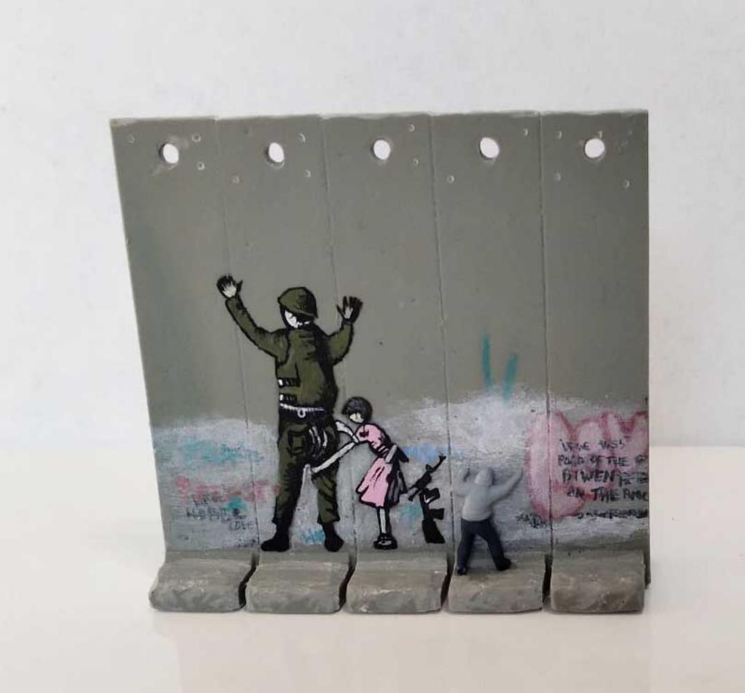Banksy "Girl and Soldier - 2018" Walled Off Hotel Sculpture (1 of 4)