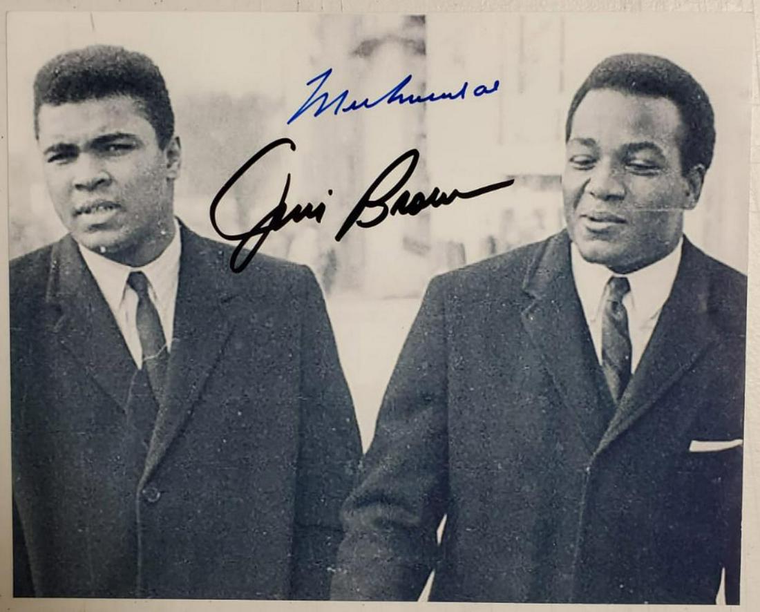 Muhammad Ali & Jim Brown, Rare autographed 8x10 photo (1 of 1)