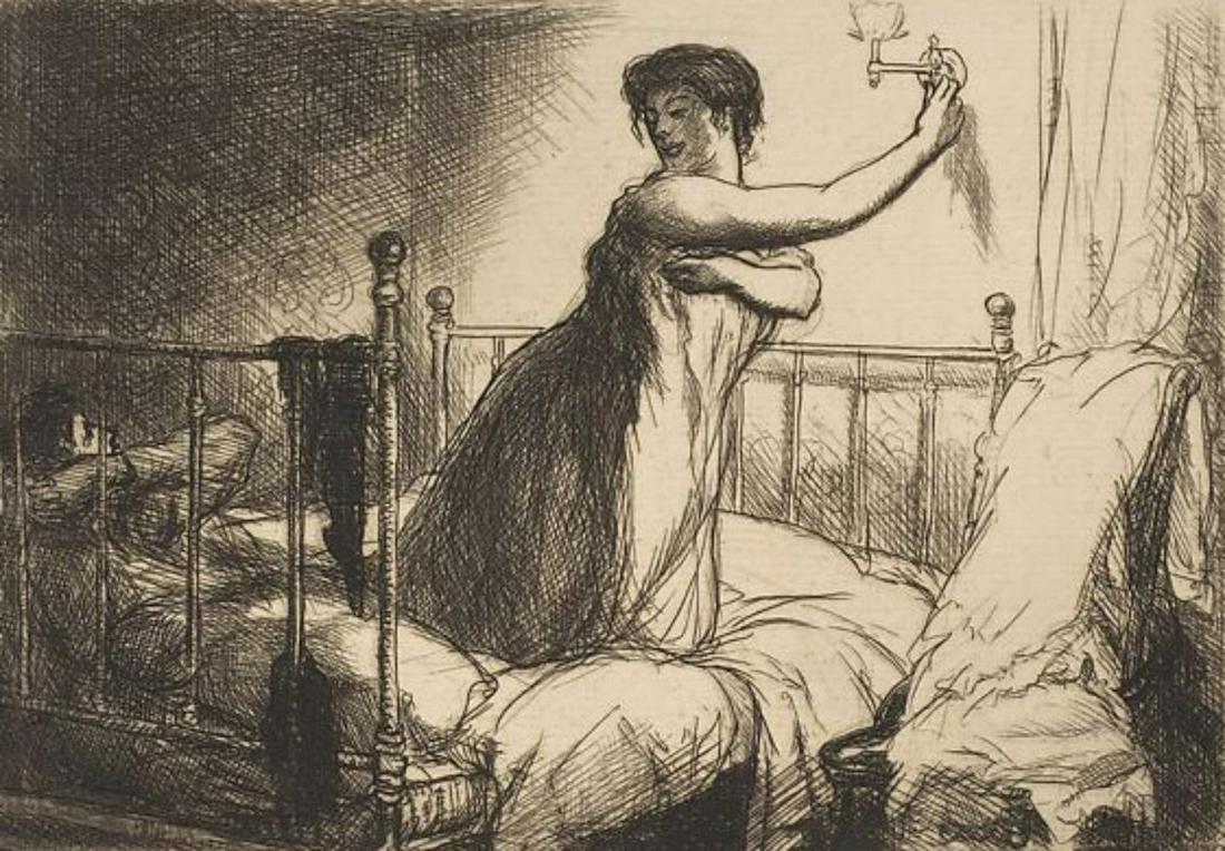 John Sloan, Turning Out the Light, 1930s (1 of 1)