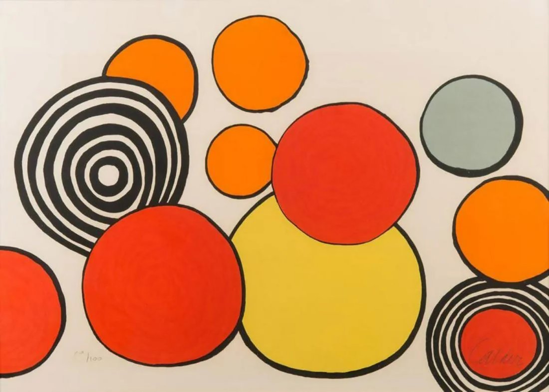 ALEXANDER CALDER, Taches de Rosseau - 1976, Lithograph (1 of 3)