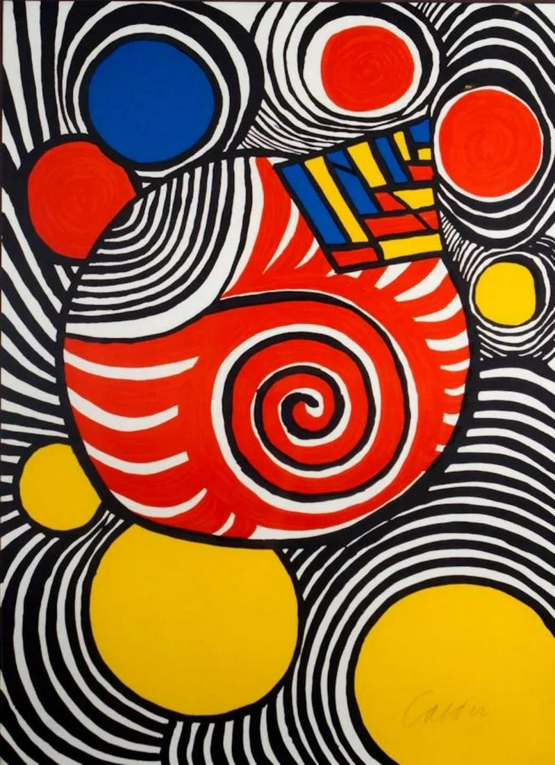 ALEXANDER CALDER, Clown, 1976. Lithograph Signed & Numbered (1 of 6)