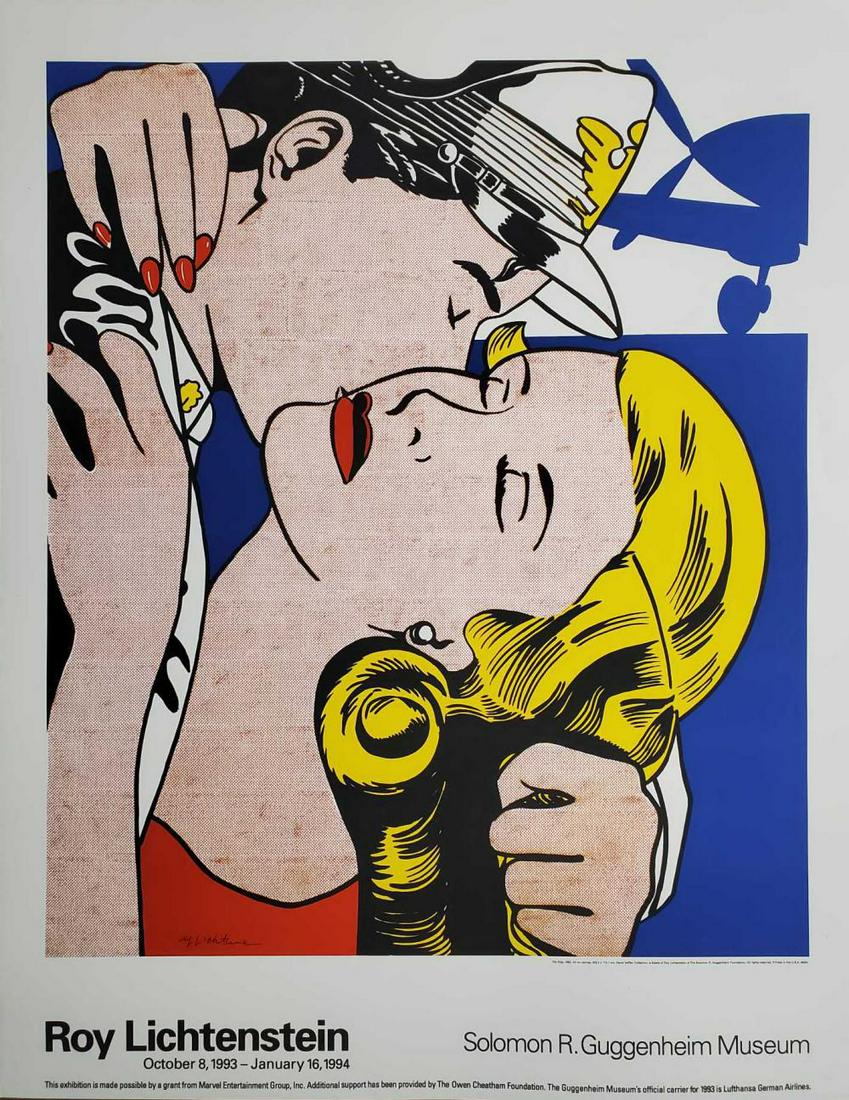 Roy Lichtenstein "The Kiss - 1994" Hand signed (1 of 3)