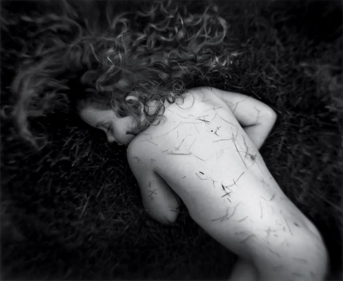 Sally Mann, Fallen child, 1989: Photographer: Sally Mann is an American photographer, widely known for her large-format, black-and-white photographs at first of her young children, then later of landscapes suggesting decay and death