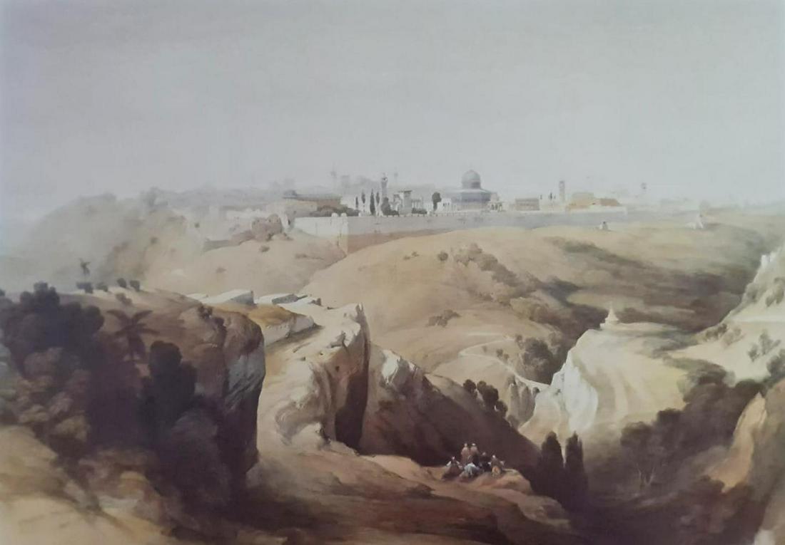 David Roberts, Jerusalem from the Mount of Olives, 1839 - Lithograph (1 of 1)