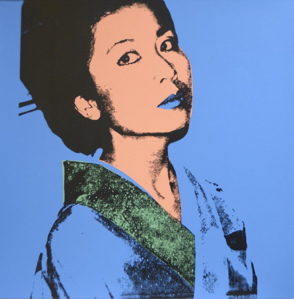 Warhol, Andy, "Kimiko", 1981 Silkscreen: Andy Warhol Kimiko, 1981 Silkscreen proof, out side the edition not signed and not numbered Printer's proof Paper size 36 x 36 inches (91.5 x 91.5 cm) Images size 36 x 36 inches (91.5 x 91.5 cm)