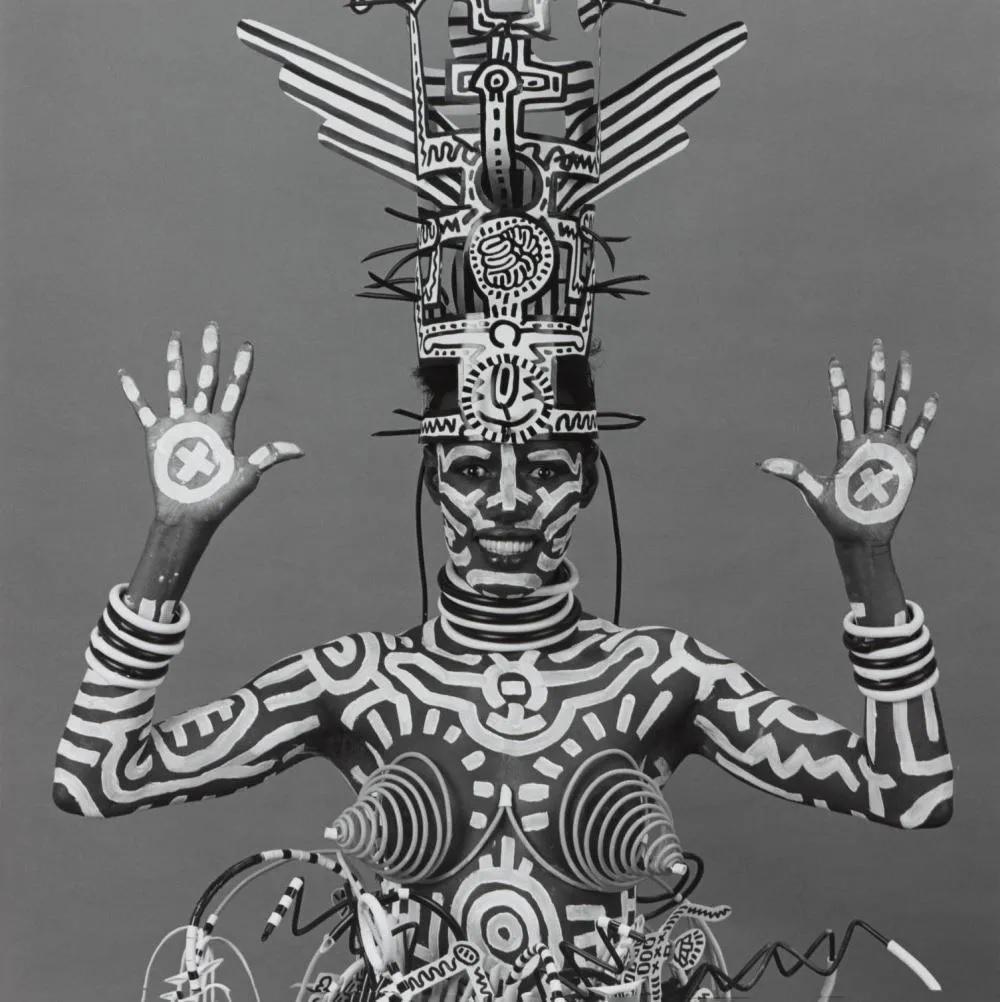 Robert Mapplethorpe, Grace Jones by Keith Haring, 1984 (1 of 1)