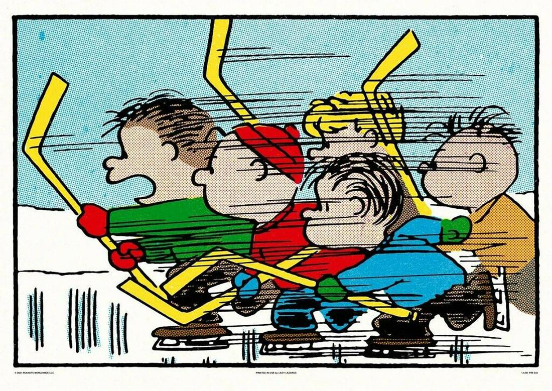 Charles Schulz, Hockey, Limited edition of 175, Screen print (1 of 1)