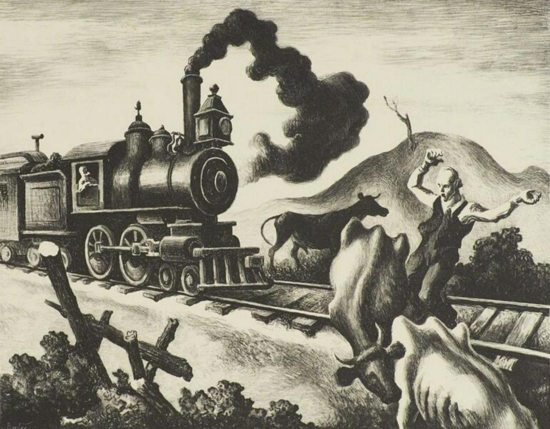 Thomas Hart Benton, Slow Train Through Arkansas, 1941 (1 of 1)