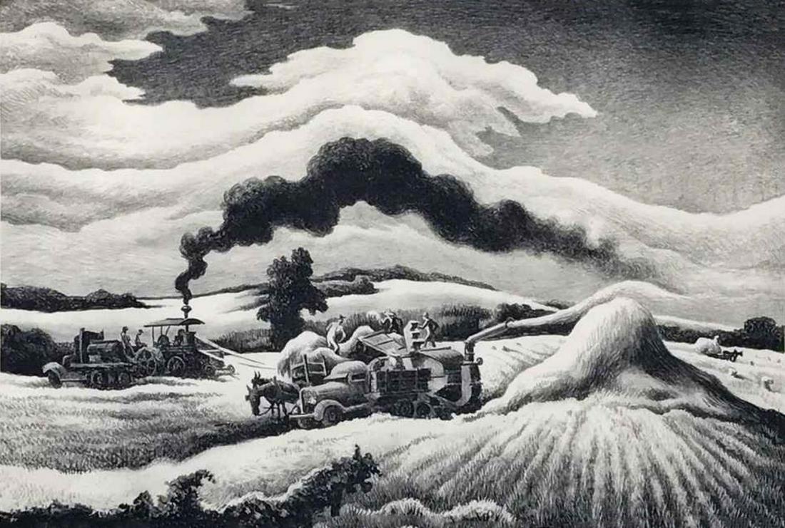 Thomas Hart Benton, Threshing, 1941 (1 of 1)