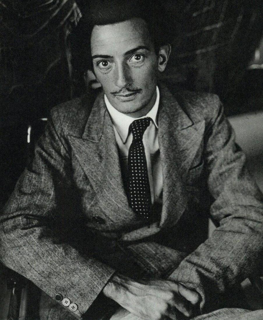Brassai, Salvador Dali Portrait, 1933: Photographer: Brassai (pseudonym of Gyula Halsz, 1899 - 1984) - historically important Hungarian photographer, sculptor and filmmaker who rose to fame in France. Title: Salvador Dali Portrait Date Of