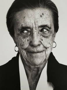 Herb Ritts, LOUISE BOURGEOIS - 1991: Photographer: Herbert "Herb" Ritts (American, 1952 - 2002) - renowned fashion, art and celebrity photographer. Subject: LOUISE BOURGEOIS Date Of Negative: 1991 Type Of Print: Fine Duotone Photo Engrav