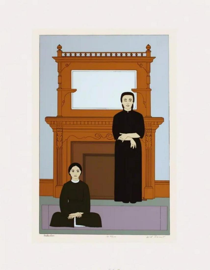 WILL BARNET, REFLECTION 1971: Artist: BARNET, WILL Title: REFLECTION Size: 30x23 INCHES Year: 1971 Medium: SERIGRAPH Edition: AP Description: Hand Signed, titled and numbered in Pencil. Artwork in Excellent Condition. Certificate