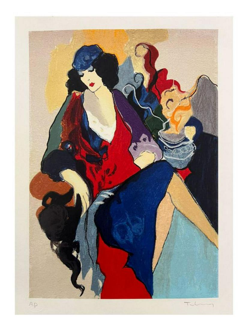 Itzchak Tarkay, Five Graces, Serigraph, Signed A.P (1 of 1)