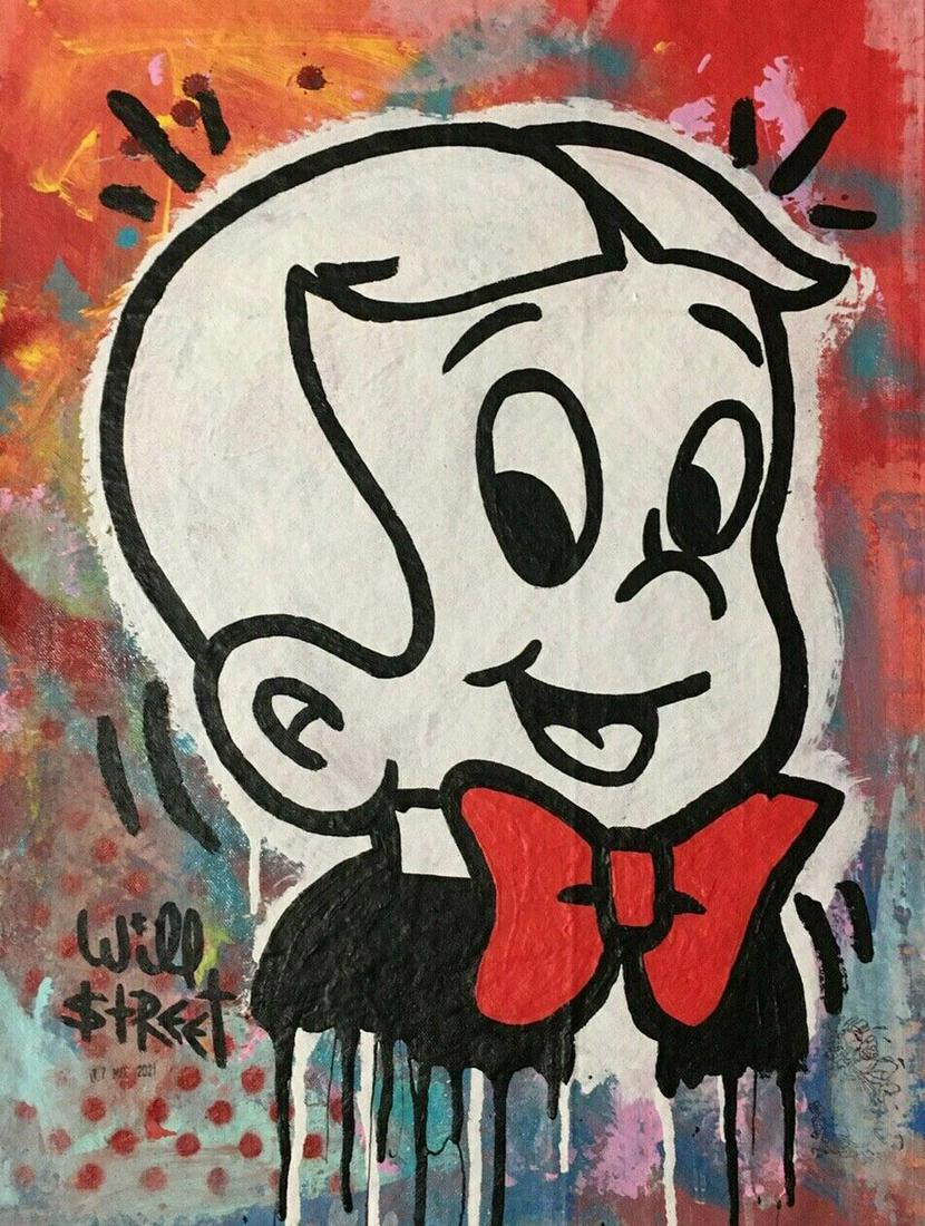 Will $treet "Richie Rich" Acrylic on canvas, Artist COA (1 of 4)