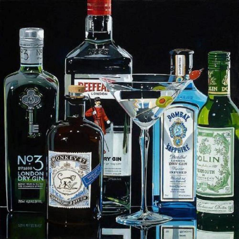 Thomas Stiltz, Dry Martini, Giclee on canvas, Signed & Numbered (1 of 1)