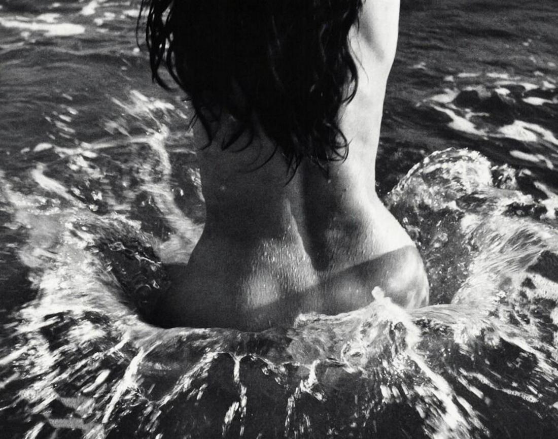 LUCIEN CLERGUE - Female Nude Body Water Wave, 1968: Photographer: Lucien Clergue (France, 1934 - 2014) - renowned French photographer with a diverse body of work, he is perhaps best known for his dynamic female nude studies in and around water which of