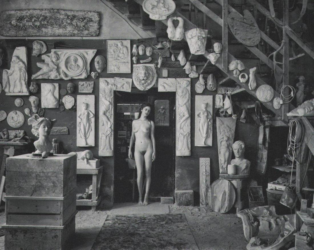 Marc Lagrange, Atelier Pietrasanta I, 2013: Photographer: Marc Lagrange was a Belgian photographer known for his nude portraits of the female figure. Lagrange created dream-like and fantastical narrative pictures populated by beautiful nudes th