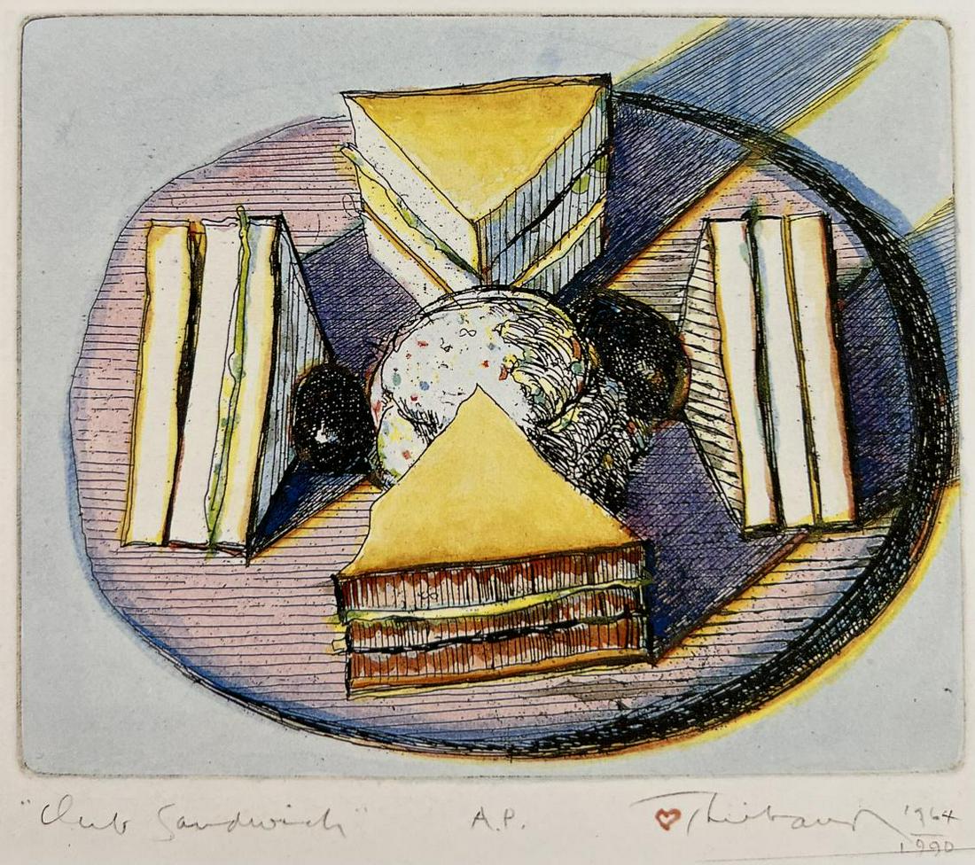 Wayne Thiebaud, Club Sandwitches, 1990 (1 of 1)