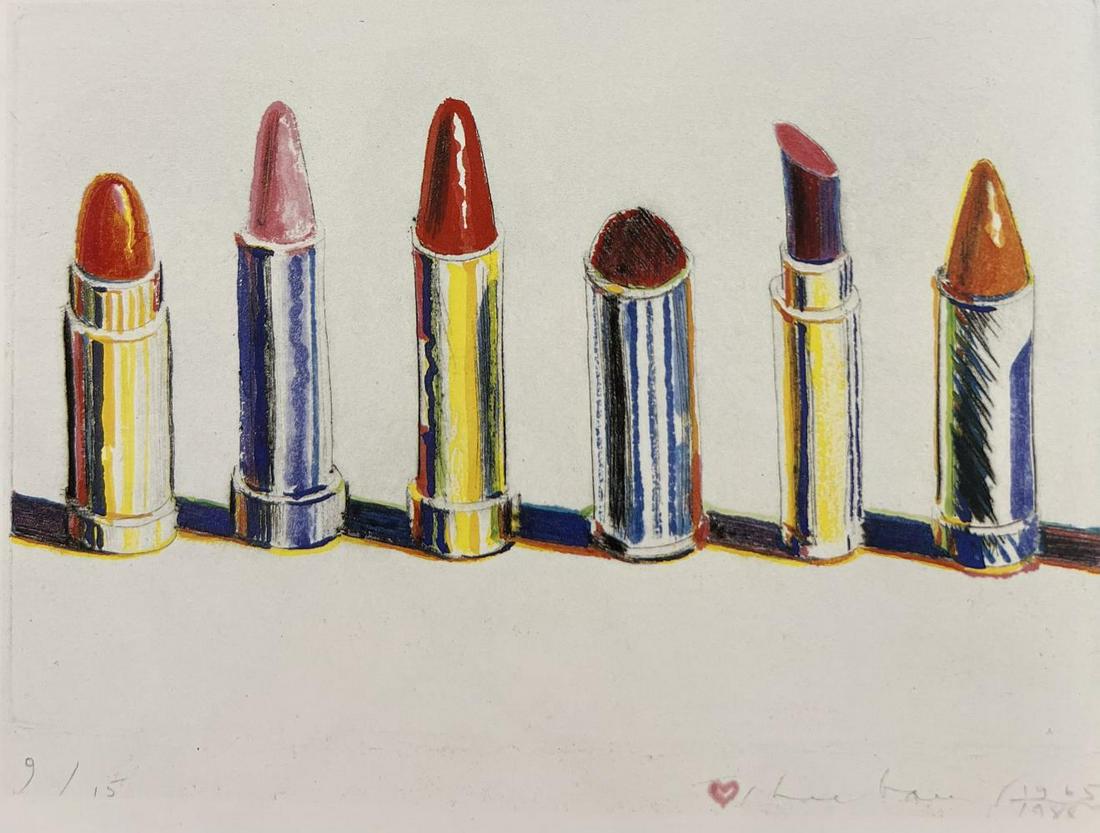 Wayne Thiebaud, Lipsticks, 1988 (1 of 1)