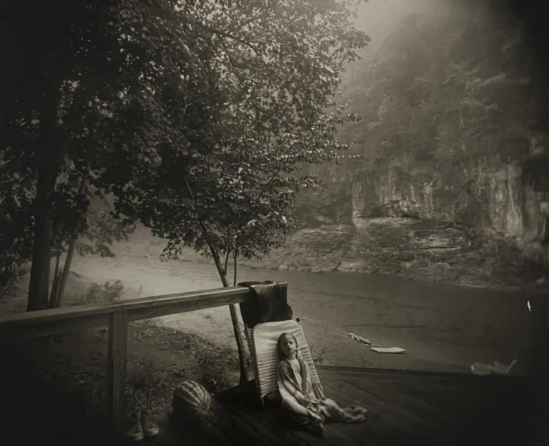 Sally Mann, The Alligator's Approach, 1988: Photographer: Sally Mann is an American photographer, widely known for her large-format, black-and-white photographs at first of her young children, then later of landscapes suggesting decay and death
