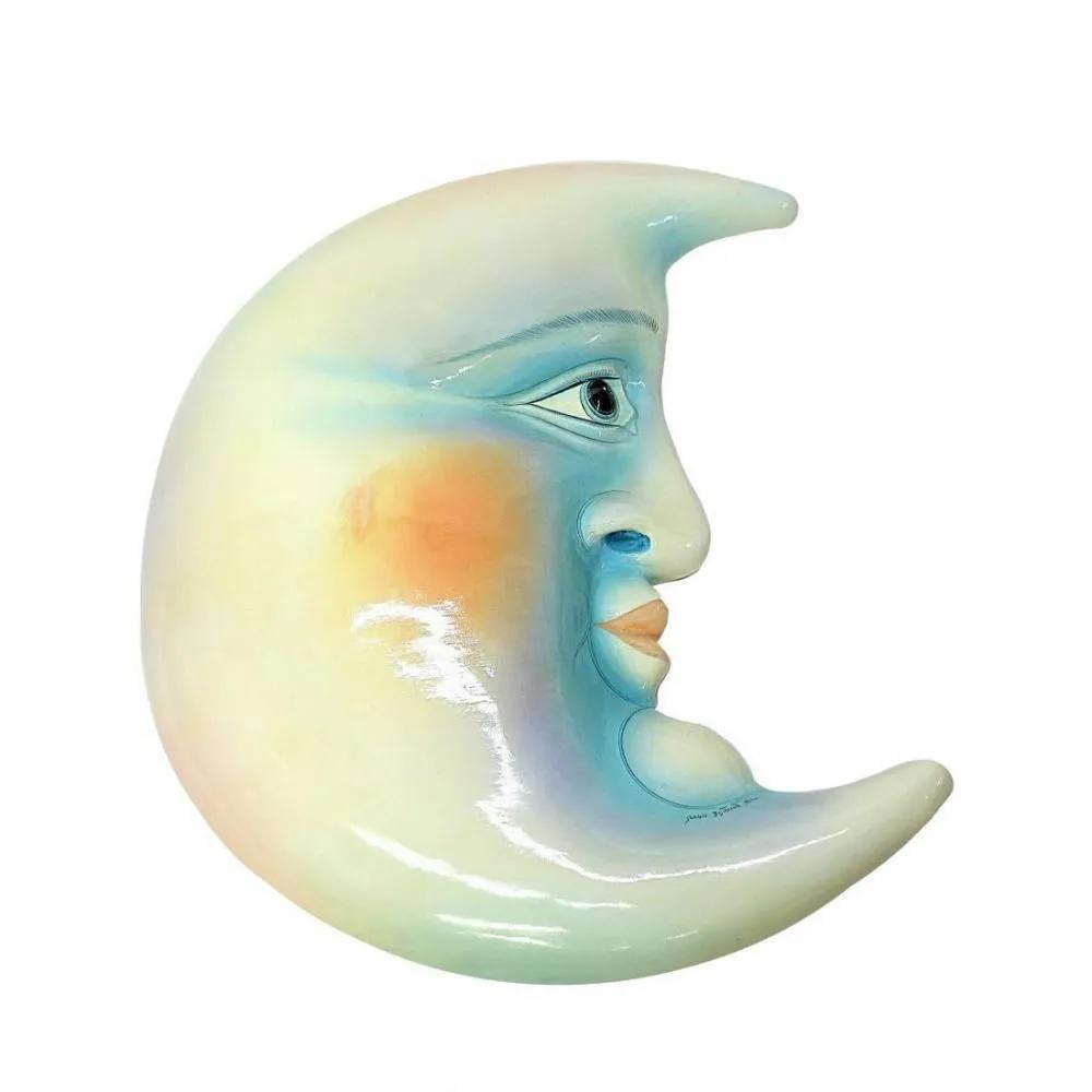 Sergio Bustamante Half Moon Face Signed & numbered, wall sculpture (1 of 3)