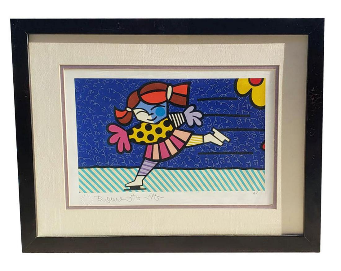 Romero Britto Hand Embellished Artist Proof Seasons of Miracles II (1 of 3)