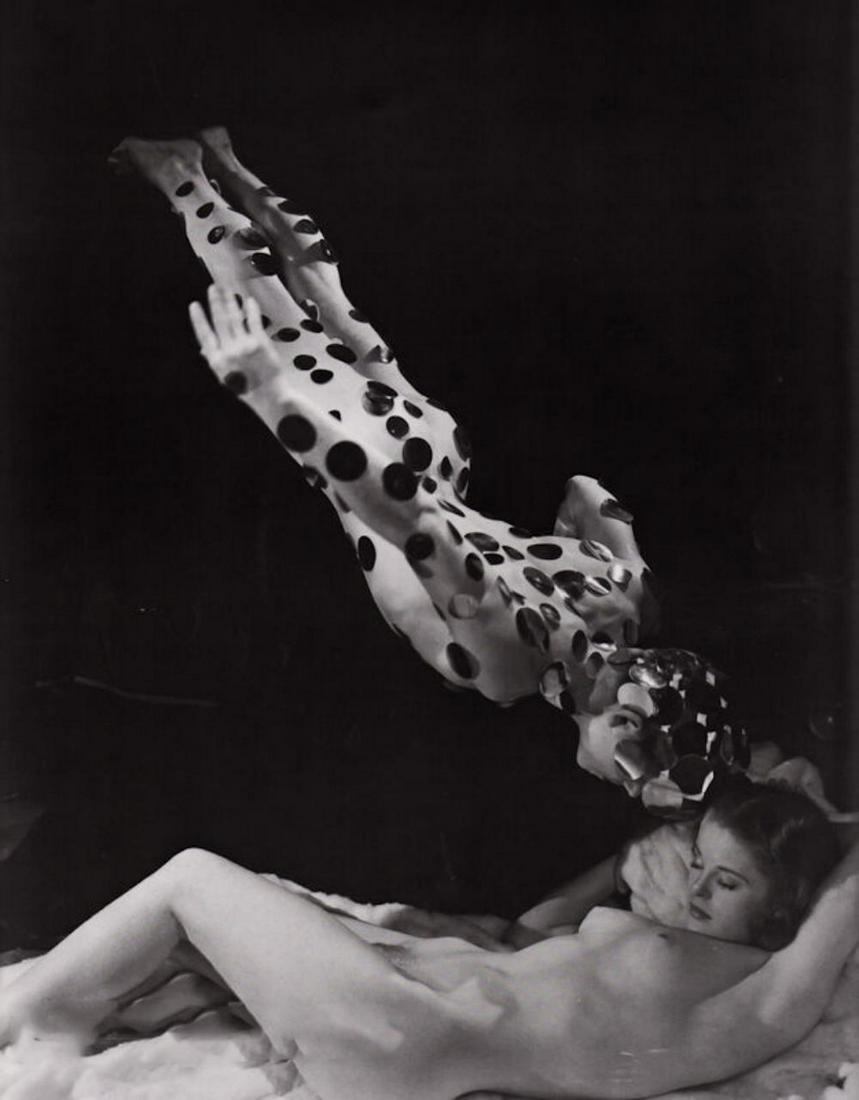 George Platt Lynes, Surreal FEMALE NUDE, 1936: Photographer: George Platt Lynes (American 1907 - 1955) - Internationally renowned photographic artist - best known for portraiture, fashion, dance & nude studies. Title: Surreal FEMALE NUDE Date Of N