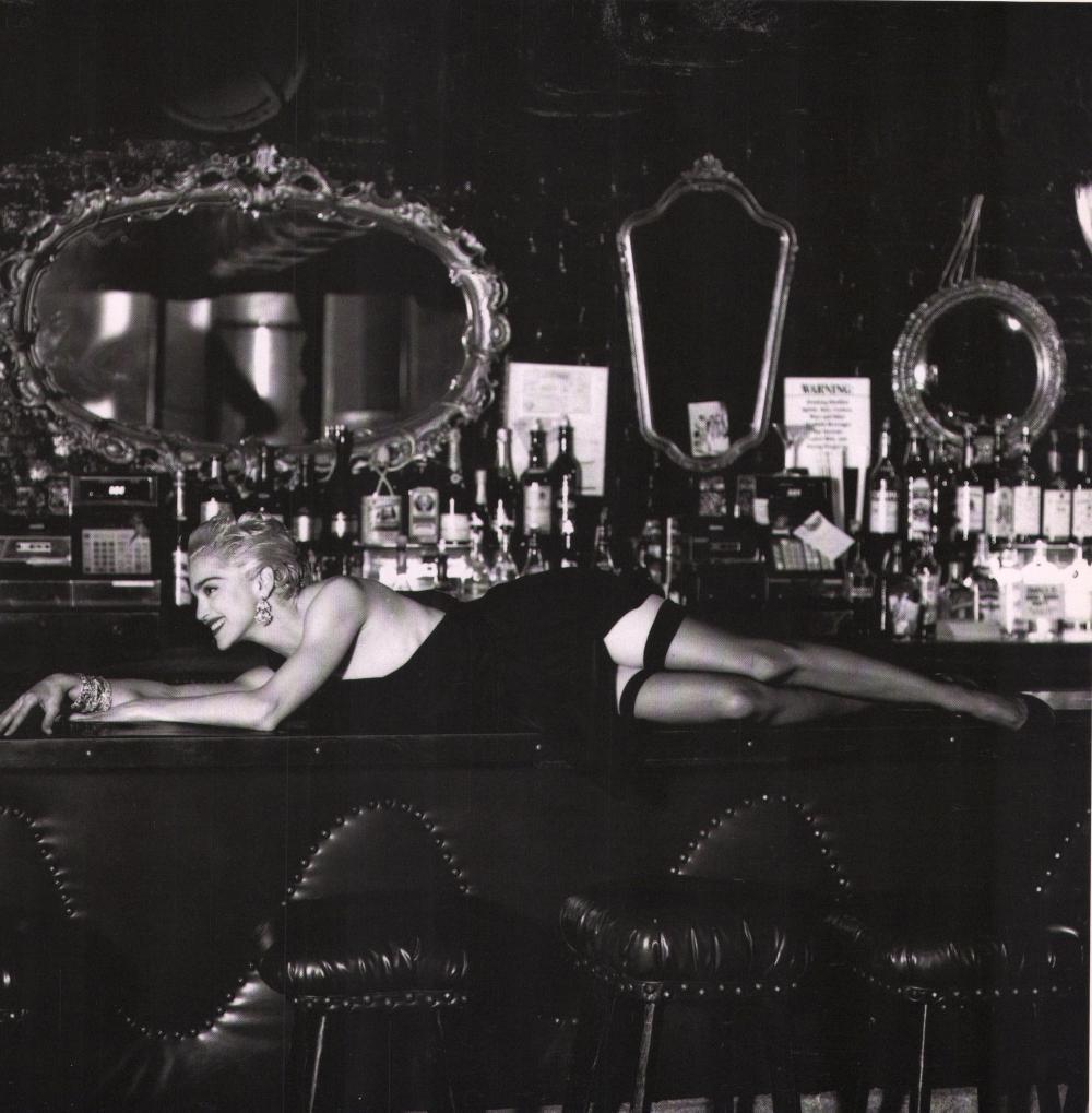 HELMUT NEWTON, Madonna Lying on Small's bar, Hollywood 1987 (1 of 1)