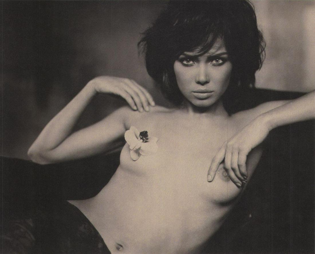 Marc Lagrange, Black Orchid, 2010: Photographer: Marc Lagrange was a Belgian photographer known for his nude portraits of the female figure. Lagrange created dream-like and fantastical narrative pictures populated by beautiful nudes th