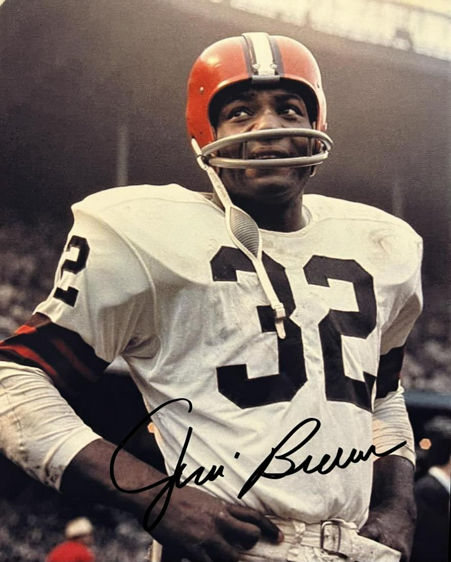 JIM BROWN, HAND SIGNED 8 X 10 PHOTO, WITH COA (1 of 1)