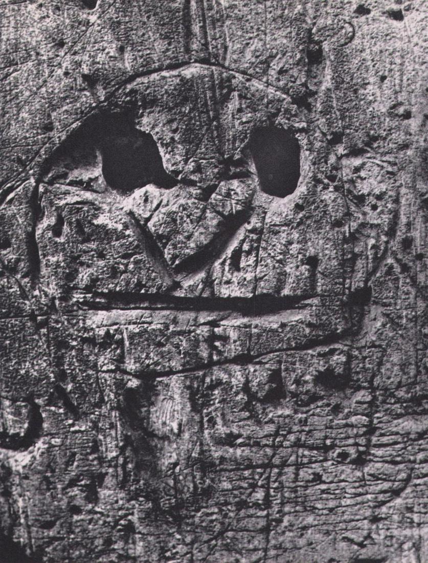 Brassai, Graffiti, 1945: Photographer: Brassai (pseudonym of Gyula Halsz, 1899 - 1984) - historically important Hungarian photographer, sculptor and filmmaker who rose to fame in France. Title: Graffiti Date Of Negative: 1945