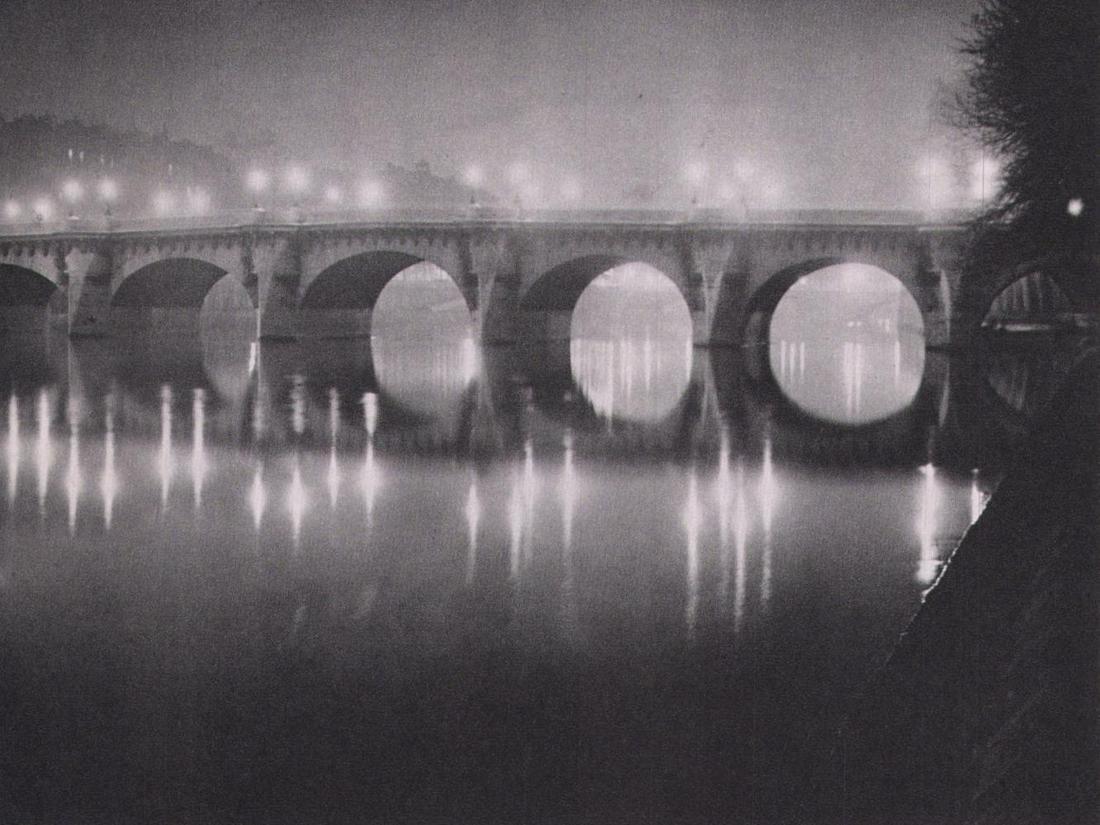 Brassai, Pont Neuf, 1949: Photographer: Brassai (pseudonym of Gyula Halsz, 1899 - 1984) - historically important Hungarian photographer, sculptor and filmmaker who rose to fame in France. Title: Pont Neuf Date Of Negative: 194