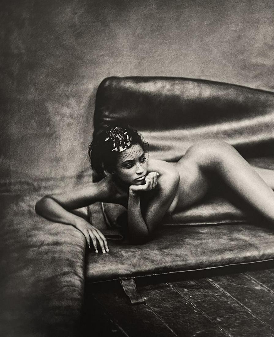 Marc Lagrange, Leather And Lace, 2000's: Photographer: Marc Lagrange was a Belgian photographer known for his nude portraits of female figures. Lagrange created dream-like and fantastical narrative pictures populated by beautiful nudes that