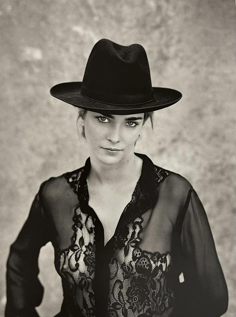 Marc Lagrange, Fedora, 2000's: Photographer: Marc Lagrange was a Belgian photographer known for his nude portraits of female figures. Lagrange created dream-like and fantastical narrative pictures populated by beautiful nudes that