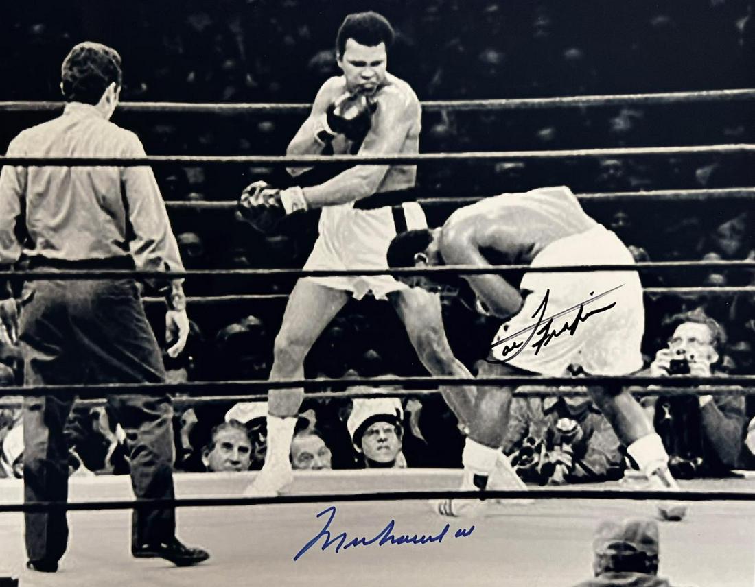 Muhammad Ali & Joe Frazier, Autographed 8x10 photo, WITH COA (1 of 1)
