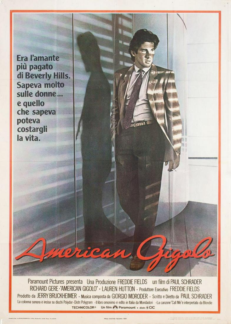 AMERICAN GIGOLO, Italy movie poster 1980 Richard Gere (1 of 4)
