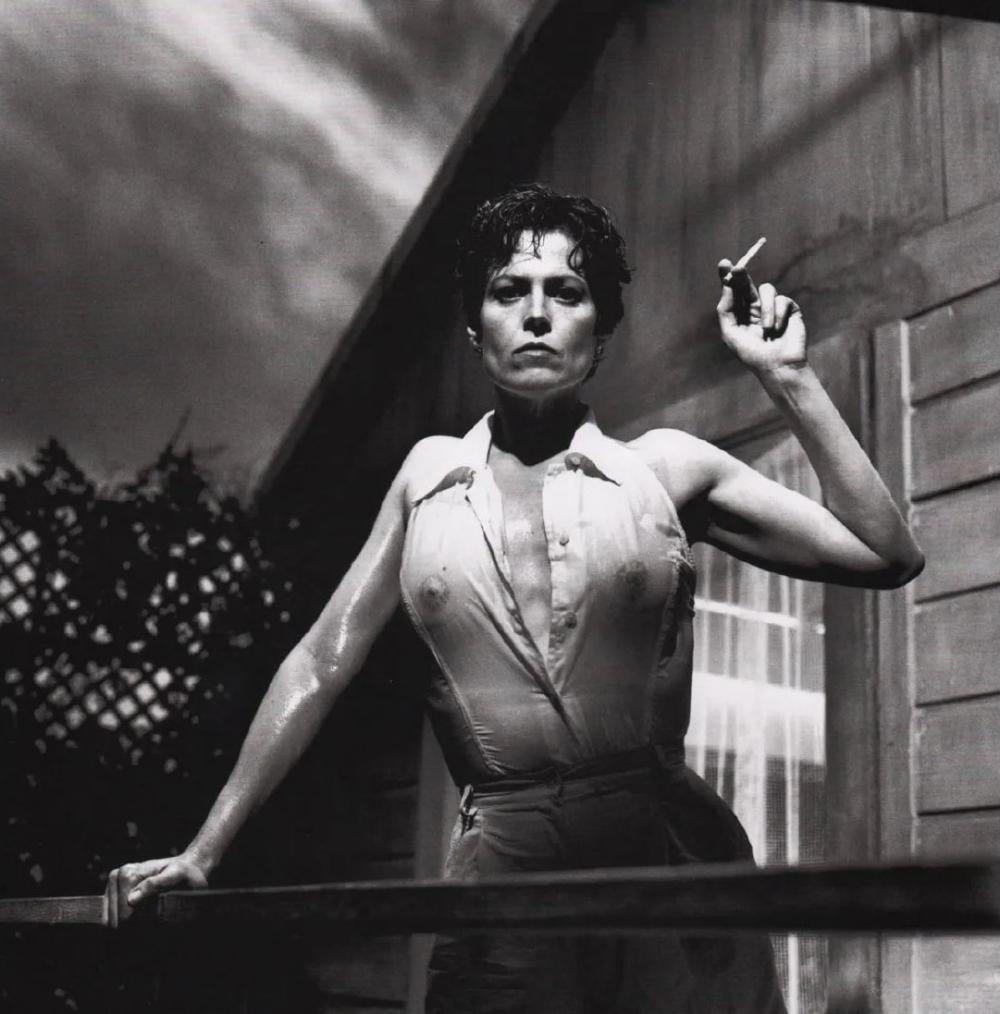 Helmut Newton - Sigourney Weaver in, Death and the Maiden, 1995 (1 of 1)