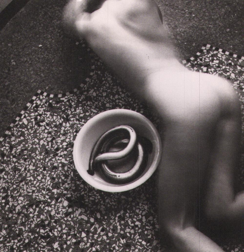 Francesca Woodman, Untitled, From the Eel Series, Rome. 1977-78: Photographer: Francesca Stern Woodman (1958-1981) was an American photographer best known for her black and white pictures featuring either herself or female models. Many of her photographs show women