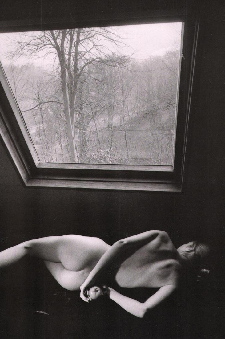 JEANLOUP SIEFF, Avec Tomate, Normandie 1991: Photographer: Jeanloup Sieff (French, 1933 - 2000) - French photographer critically acclaimed for his portraits, landscapes, nude studies and fashion imagery. He often made use of a wide-angle lens, i
