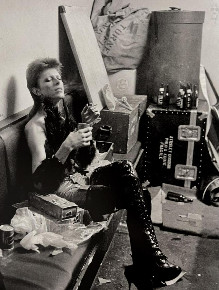 Terry O'Neill, Backstage at The Marquee Club during David Bowie's last Ziggy Stardust performance, (1 of 1)